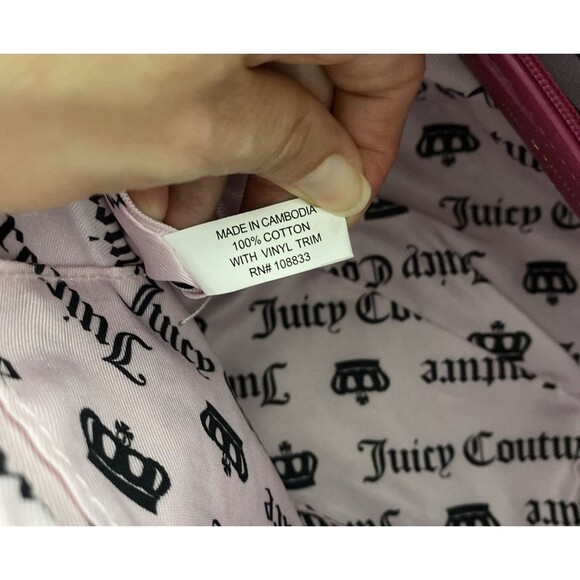 Juicy Couture Team Juicy Forever Satchel With Wallet Raspberry Tart Hot Pink - Picture 11 of 12